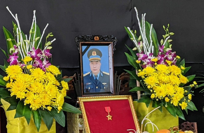 Phi công hy sinh khi bay huấn luyện ở Yên Bái được truy thăng quân hàm Thiếu tá