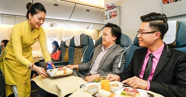 Quy định về suất ăn miễn phí của Vietnam Airlines