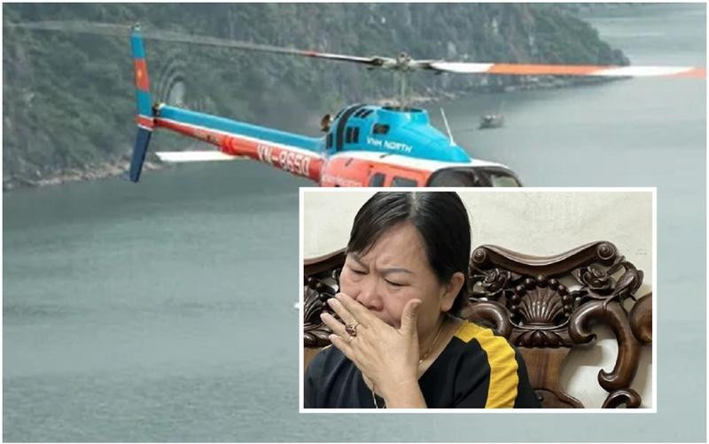 Vụ rơi trực thăng trên vịnh Hạ Long: Phi công gửi tin nhắn cuối cho vợ